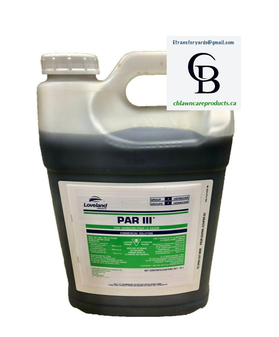 Par 3 selective herbicide 10 liter. Tax and shipping included
